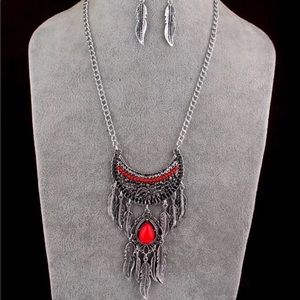 ✨Boho Gypsy Silver Statement Necklace✨